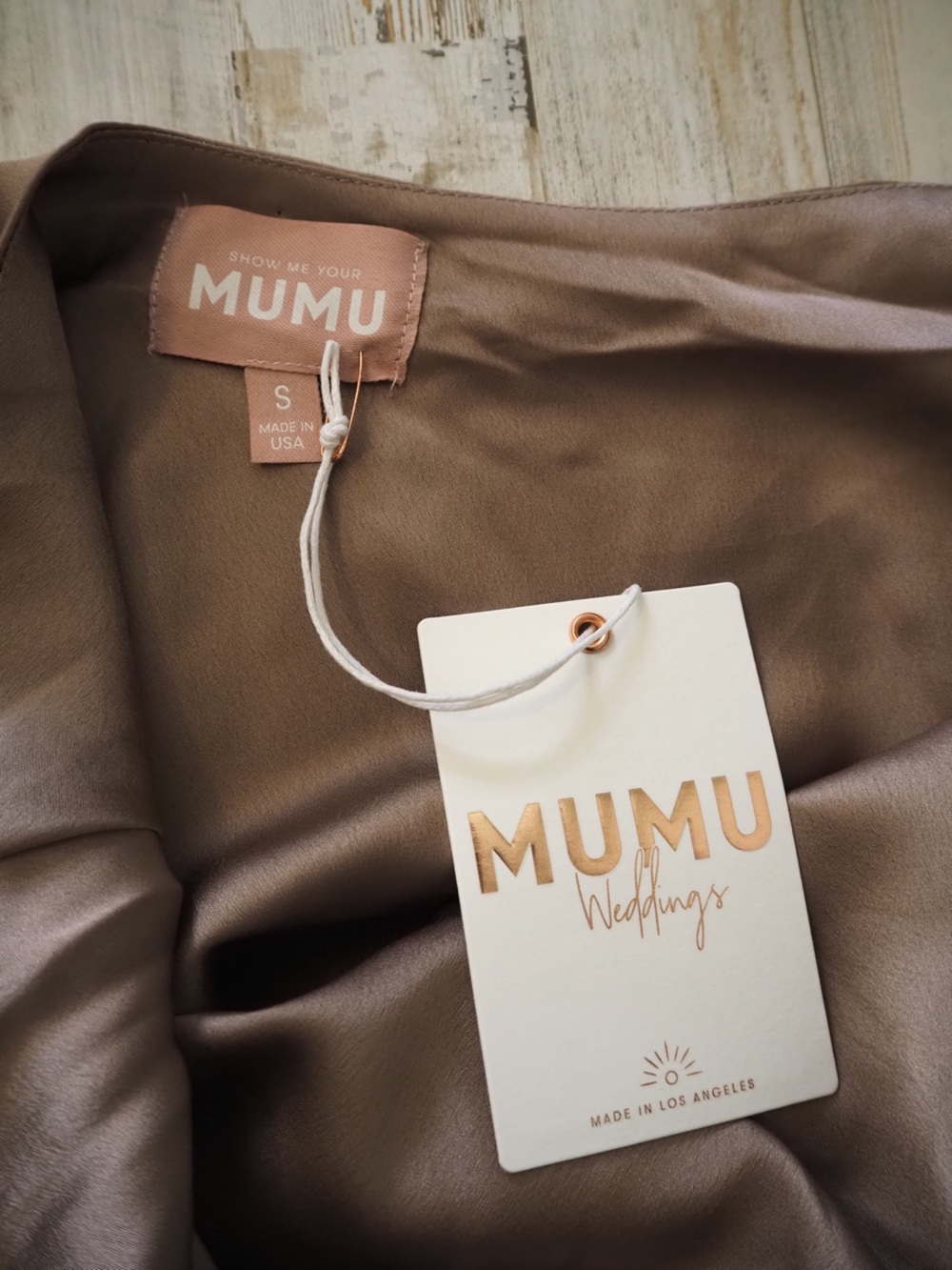 NWT* Show Me Your MuMu Jasmine Halter Maxi Dress Dune Sand Size Small - Picture 9 of 14